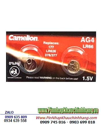 Camelion AG4, LR626, LR66, Pin đồng hồ 1.5v Alkaline Camelion AG4, LR626, LR66 